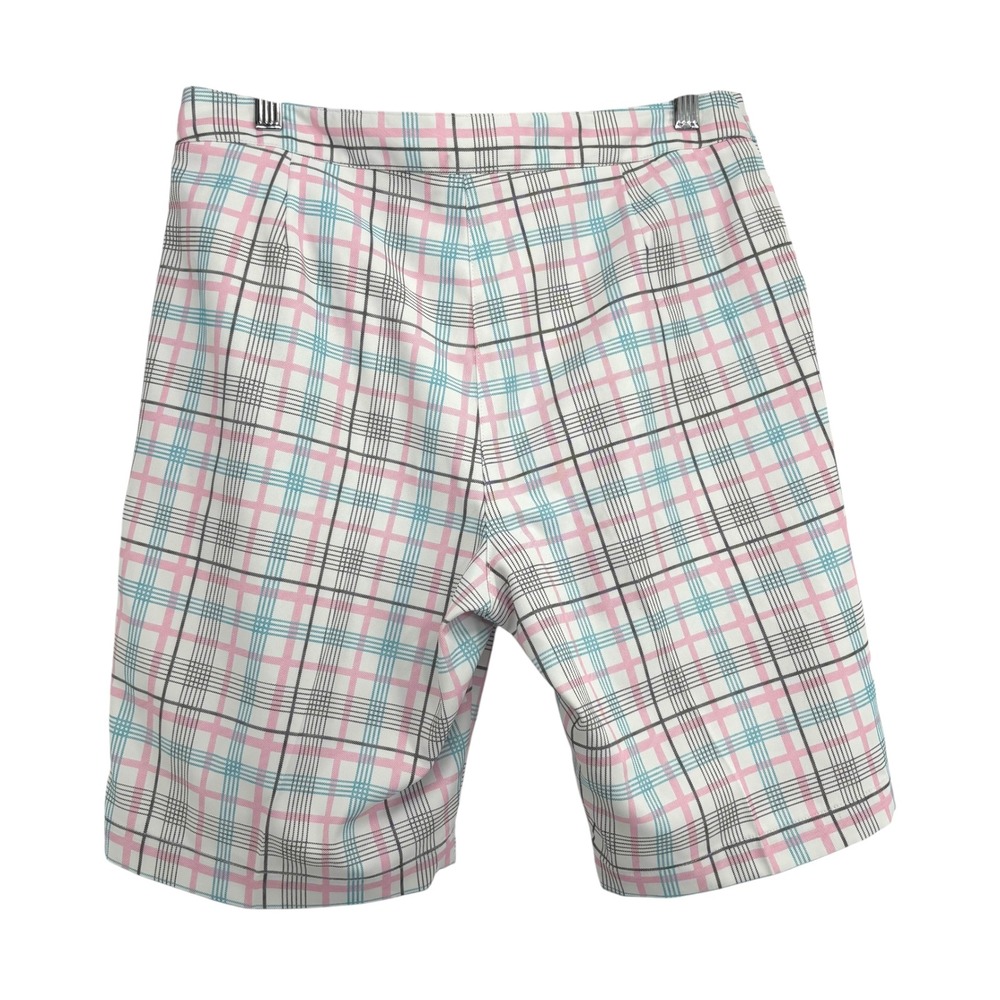 Callaway Opti-Dri White Hawaiian Women Plaid Golf Shorts Size 8 Moisture Wicking - Picture 2 of 8